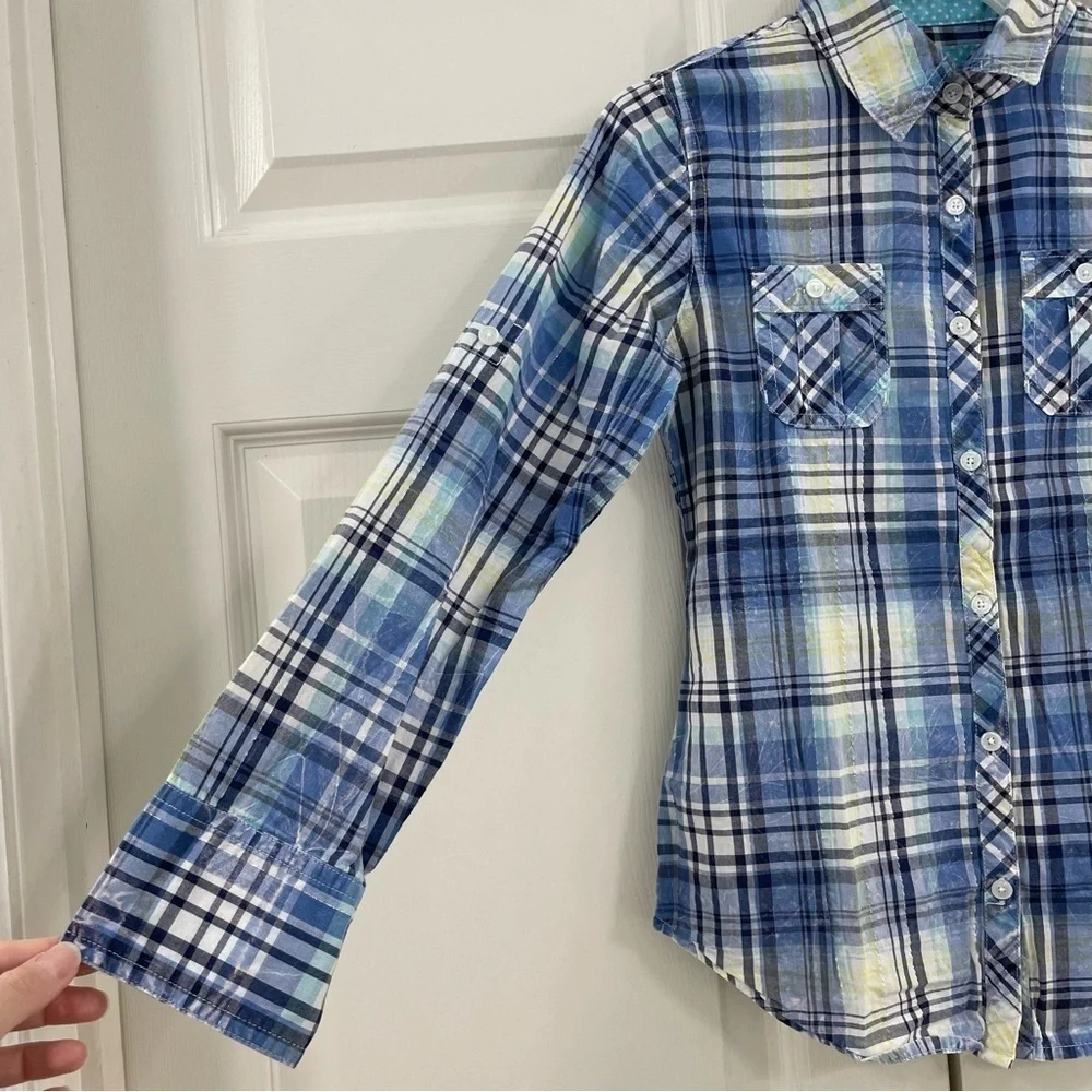 Justice Girl’s Flannel Button Down Size 10
